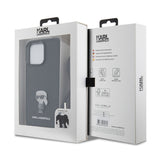 Husa pentru iPhone 15 Pro Max, Karl Lagerfeld Saffiano Crossbody (KLHCP15XSASKNPSK), negru