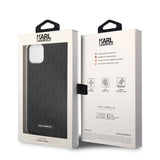 Husa pentru iPhone 14 Plus, Karl Lagerfeld 3D Design (KLHCP14MRUPKLPK), negru