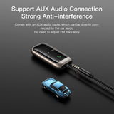 Modulator FM Yesido Modulator FM Bluetooth Car Receiver (YAU32), Afisaj LED, TF Card, negru