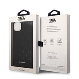 Husa pentru iPhone 14 Plus, Karl Lagerfeld Saffiano (KLHCP14MSAKLHPK), negru
