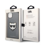 Husa pentru iPhone 14 Plus, Karl Lagerfeld Saffiano (KLHCP14MSAPCHG), argintiu
