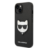Husa pentru iPhone 14 Plus, Karl Lagerfeld Saffiano (KLHCP14MSAPCHK), negru