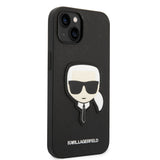 Husa pentru iPhone 14 Plus, Karl Lagerfeld Saffiano (KLHCP14MSAPKHK), negru