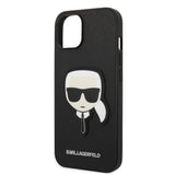 Husa pentru iPhone 14 Plus, Karl Lagerfeld Saffiano (KLHCP14MSAPKHK), negru
