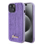 Husa pentru iPhone 15, Guess Sequin Script Metal (GUHCP15SPSFDGSU), mov