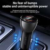 Incarcator auto Acefast (B7), 2x USB, 45W, Dual Incarcare rapida, cu LED Afisaj digital, negru