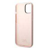 Husa pentru iPhone 14 Plus, Karl Lagerfeld Silicone (KLHCP14MSLCTPI), roz