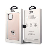 Husa pentru iPhone 14 Plus, Karl Lagerfeld Silicone (KLHCP14MSLCTPI), roz