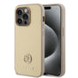 Husa pentru iPhone 15 Pro Max, Guess Strass Metal Logo (GUHCP15XPS4DGPD), auriu