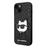 Husa pentru iPhone 14 Plus, Karl Lagerfeld Hardcase Glitter (KLHCP14MG2CPK), negru