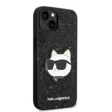 Husa pentru iPhone 14 Plus, Karl Lagerfeld Hardcase Glitter (KLHCP14MG2CPK), negru