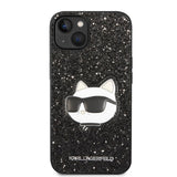 Husa pentru iPhone 14 Plus, Karl Lagerfeld Hardcase Glitter (KLHCP14MG2CPK), negru