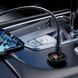 Incarcator auto Acefast (B1), Type-C, USB, Dual port, 38W, PD Incarcare rapida, cu LED Light, negru