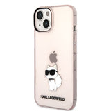 Husa pentru iPhone 14 Plus, Karl Lagerfeld Hardcase (KLHCP14MHNCHTCP), roz