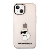 Husa pentru iPhone 14 Plus, Karl Lagerfeld Hardcase (KLHCP14MHNCHTCP), roz