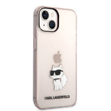 Husa pentru iPhone 14 Plus, Karl Lagerfeld Hardcase (KLHCP14MHNCHTCP), roz