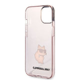 Husa pentru iPhone 14 Plus, Karl Lagerfeld Hardcase (KLHCP14MHNCHTCP), roz