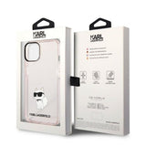Husa pentru iPhone 14 Plus, Karl Lagerfeld Hardcase (KLHCP14MHNCHTCP), roz