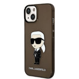 Husa pentru iPhone 14 Plus, Karl Lagerfeld Hardcase (KLHCP14MHNIKTCK), negru