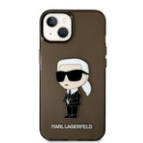 Husa pentru iPhone 14 Plus, Karl Lagerfeld Hardcase (KLHCP14MHNIKTCK), negru