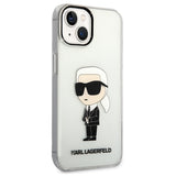 Husa pentru iPhone 14 Plus, Karl Lagerfeld Hardcase Transparent (KLHCP14MHNIKTCT), transparenta