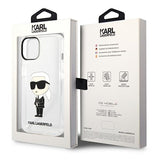 Husa pentru iPhone 14 Plus, Karl Lagerfeld Hardcase Transparent (KLHCP14MHNIKTCT), transparenta