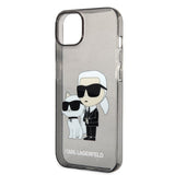 Husa pentru iPhone 14 Plus, Karl Lagerfeld Hardcase Glitter (KLHCP14MHNKCTGK), negru