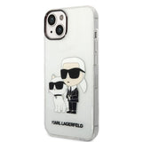 Husa pentru iPhone 14 Plus, Karl Lagerfeld Hardcase Glitter (KLHCP14MHNKCTGT), transparenta