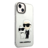 Husa pentru iPhone 14 Plus, Karl Lagerfeld Hardcase Glitter (KLHCP14MHNKCTGT), transparenta