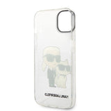 Husa pentru iPhone 14 Plus, Karl Lagerfeld Hardcase Glitter (KLHCP14MHNKCTGT), transparenta