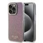 Husa pentru iPhone 15 Pro, Guess Hardcase IML Faceted Mirror Disco Iridescent (GUHCP15LHDECMP), roz