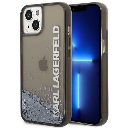 Husa pentru iPhone 14 Plus, Karl Lagerfeld Hardcase Liquid Glitter (KLHCP14MLCKVK), negru