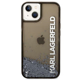 Husa pentru iPhone 14 Plus, Karl Lagerfeld Hardcase Liquid Glitter (KLHCP14MLCKVK), negru