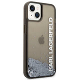 Husa pentru iPhone 14 Plus, Karl Lagerfeld Hardcase Liquid Glitter (KLHCP14MLCKVK), negru