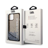 Husa pentru iPhone 14 Plus, Karl Lagerfeld Hardcase Liquid Glitter (KLHCP14MLCKVK), negru