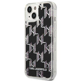 Husa pentru iPhone 14 Plus, Karl Lagerfeld Hardcase Liquid Glitter (KLHCP14MLMNMK), negru