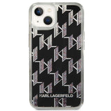 Husa pentru iPhone 14 Plus, Karl Lagerfeld Hardcase Liquid Glitter (KLHCP14MLMNMK), negru