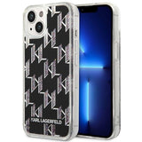 Husa pentru iPhone 14 Plus, Karl Lagerfeld Hardcase Liquid Glitter (KLHCP14MLMNMK), negru