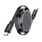 Cablu Acefast de date (C13-03), Type-C to Type-C, 60W, Dual Retraction Charging Cablu de date, Incarcare rapida, 0.8m, negru