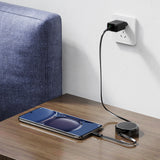 Cablu Acefast de date (C13-03), Type-C to Type-C, 60W, Dual Retraction Charging Cablu de date, Incarcare rapida, 0.8m, negru