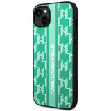 Husa pentru iPhone 14 Plus, Karl Lagerfeld Hardcase Monogram (KLHCP14MPGKLSKN), verde