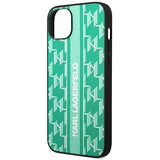 Husa pentru iPhone 14 Plus, Karl Lagerfeld Hardcase Monogram (KLHCP14MPGKLSKN), verde