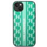 Husa pentru iPhone 14 Plus, Karl Lagerfeld Hardcase Monogram (KLHCP14MPGKLSKN), verde