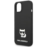 Husa pentru iPhone 14 Plus, Karl Lagerfeld Silicone (KLHCP14MSLCTBK), negru
