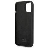 Husa pentru iPhone 14 Plus, Karl Lagerfeld Silicone (KLHCP14MSLCTBK), negru