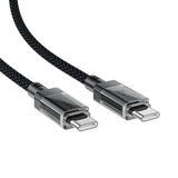 Cablu Acefast de date (C12-03), Type-C to Type-C, 60W, High-Speed Charging, 1.2m, negru