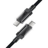 Cablu Acefast de date (C12-03), Type-C to Type-C, 60W, High-Speed Charging, 1.2m, negru