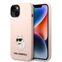 Husa pentru iPhone 14 Plus, Karl Lagerfeld Silicone (KLHCP14MSNCHBCP), roz