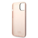 Husa pentru iPhone 14 Plus, Karl Lagerfeld Silicone (KLHCP14MSNCHBCP), roz
