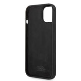 Husa pentru iPhone 14 Plus, Karl Lagerfeld Silicone (KLHCP14MSNIKBCK), negru